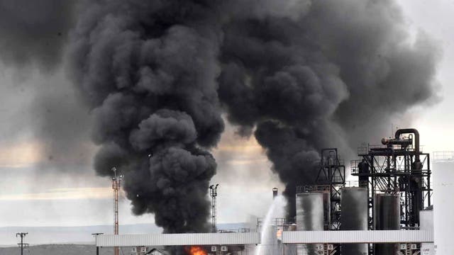 ARGENTINA-REFINERÍA INCENDIO