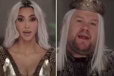 Kim Kardashian decapita a su enemigo en divertidísima parodia de ‘House of the Dragon’ con James Corden