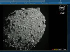 Circulan imágenes del impacto de la nave espacial de DART de la NASA contra el asteroide