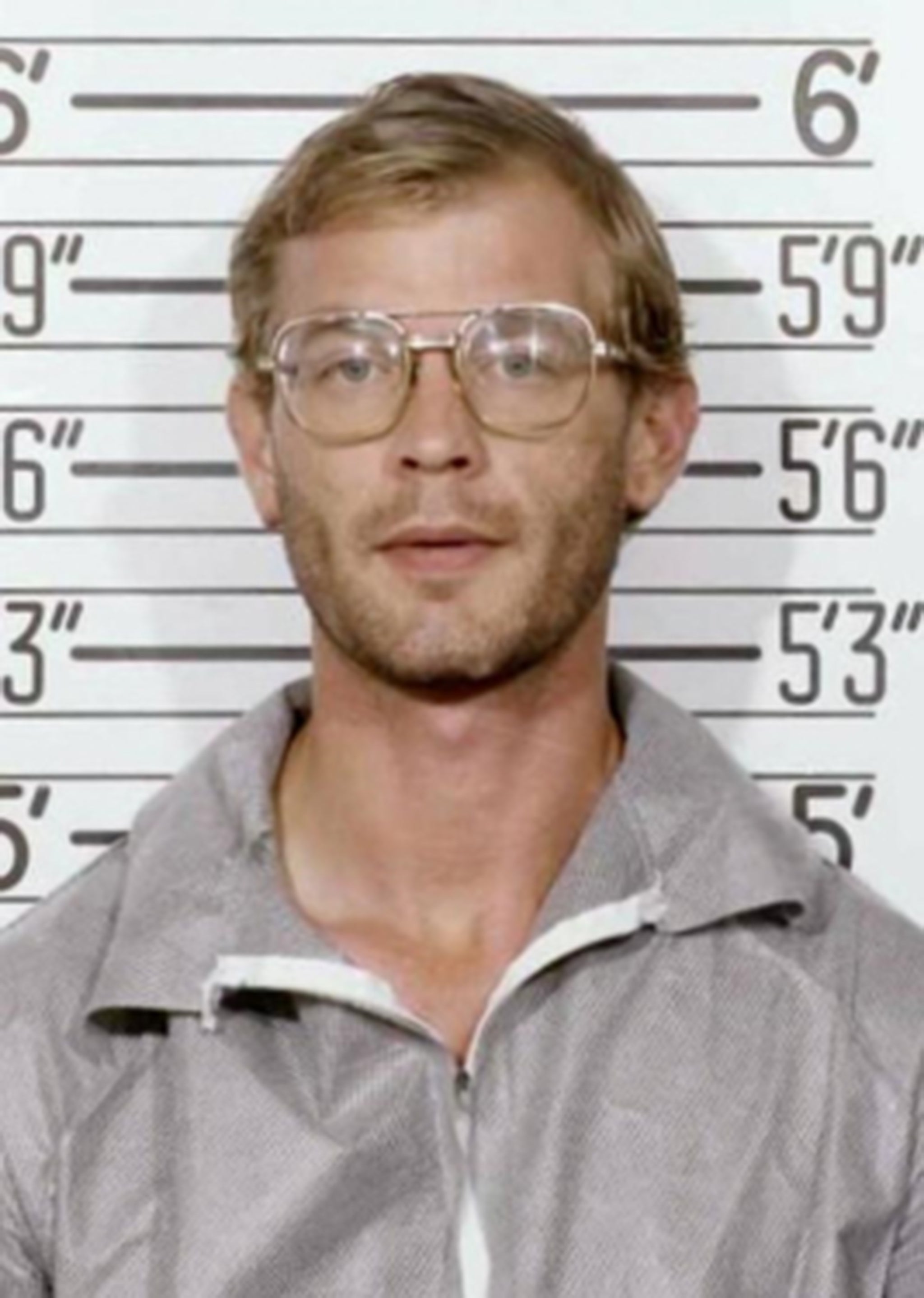 Foto policial de Jeffrey Dahmer luego de su arresto en 1991