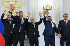 Putin se anexa “para siempre” cuatro regiones de Ucrania y Kyiv solicita el ingreso en la OTAN