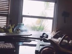 Huracán Ian en Florida: mujer publica vídeo en TikTok flotando en una piscina inflable dentro de su casa