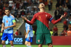 Los escasos minutos de Cristiano preocupan en Portugal