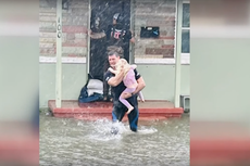 Bombero relata su experiencia al rescatar a una niña de las inundaciones del huracán Ian