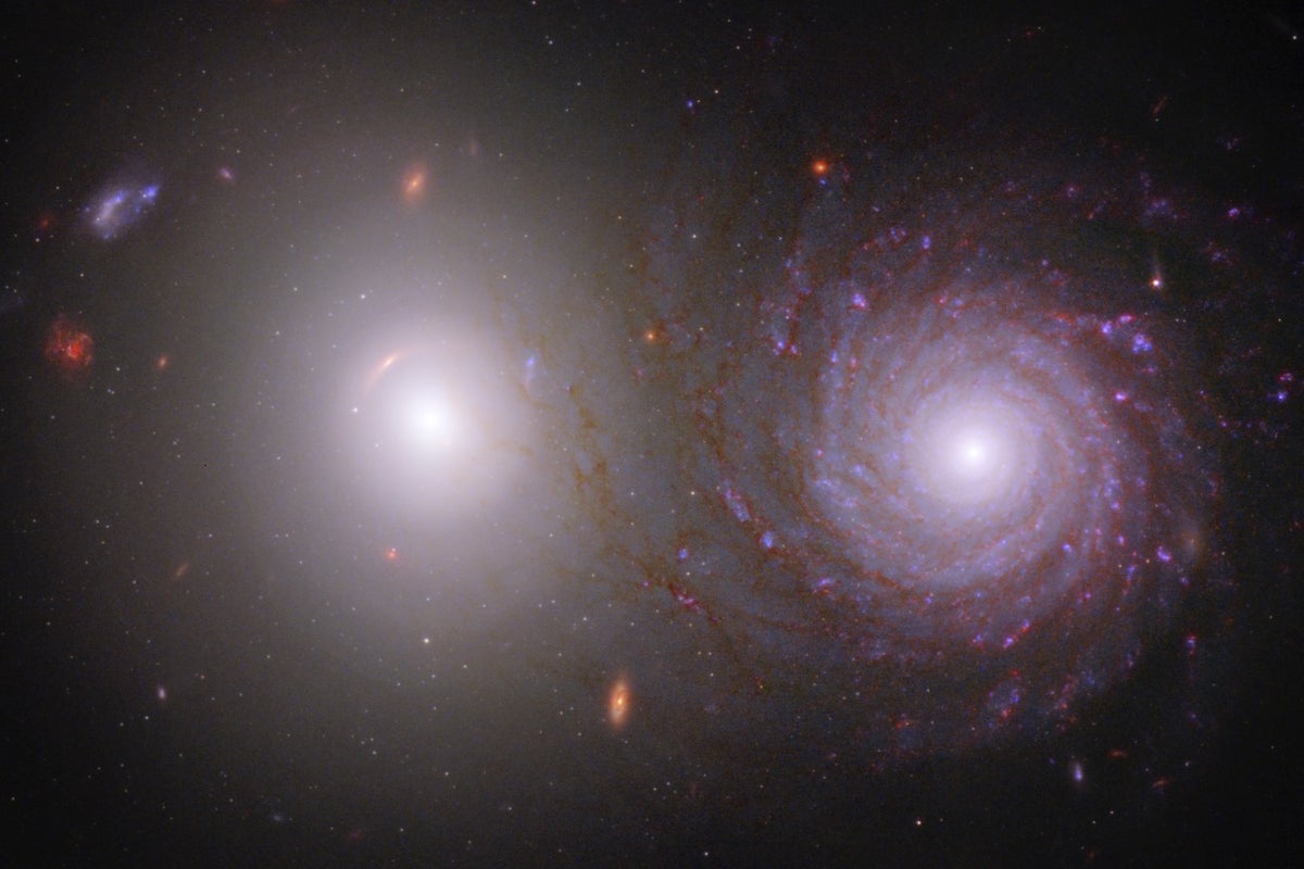 La NASA acaba de revelar detalles nunca antes vistos de dos galaxias ...
