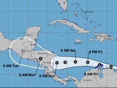 Un posible huracán de categoría 1 se dirige a Nicaragua 
