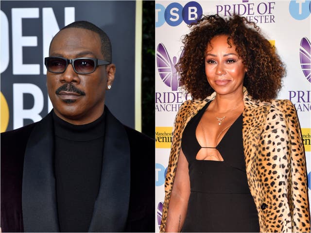 <p>Eddie Murphy y Melanie Brown</p>