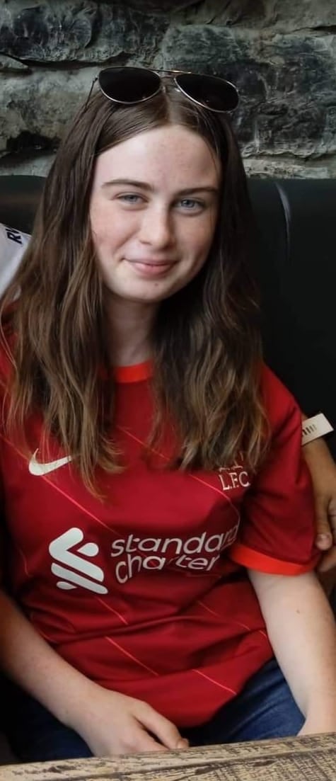 Leona Harper, de 14 años, jugadora local de rugby