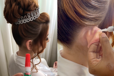 Novia desata debate en Instagram por pegarse las orejas con adhesivo instantáneo para su peinado de boda