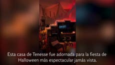 Pareja gasta 6 mil dólares para decorar esta casa en Halloween