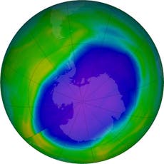 Crece el agujero de ozono en 2022, pero sigue reduciéndose 