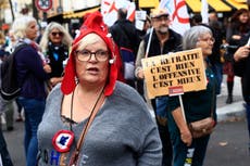 Protestas contra la inflación en París