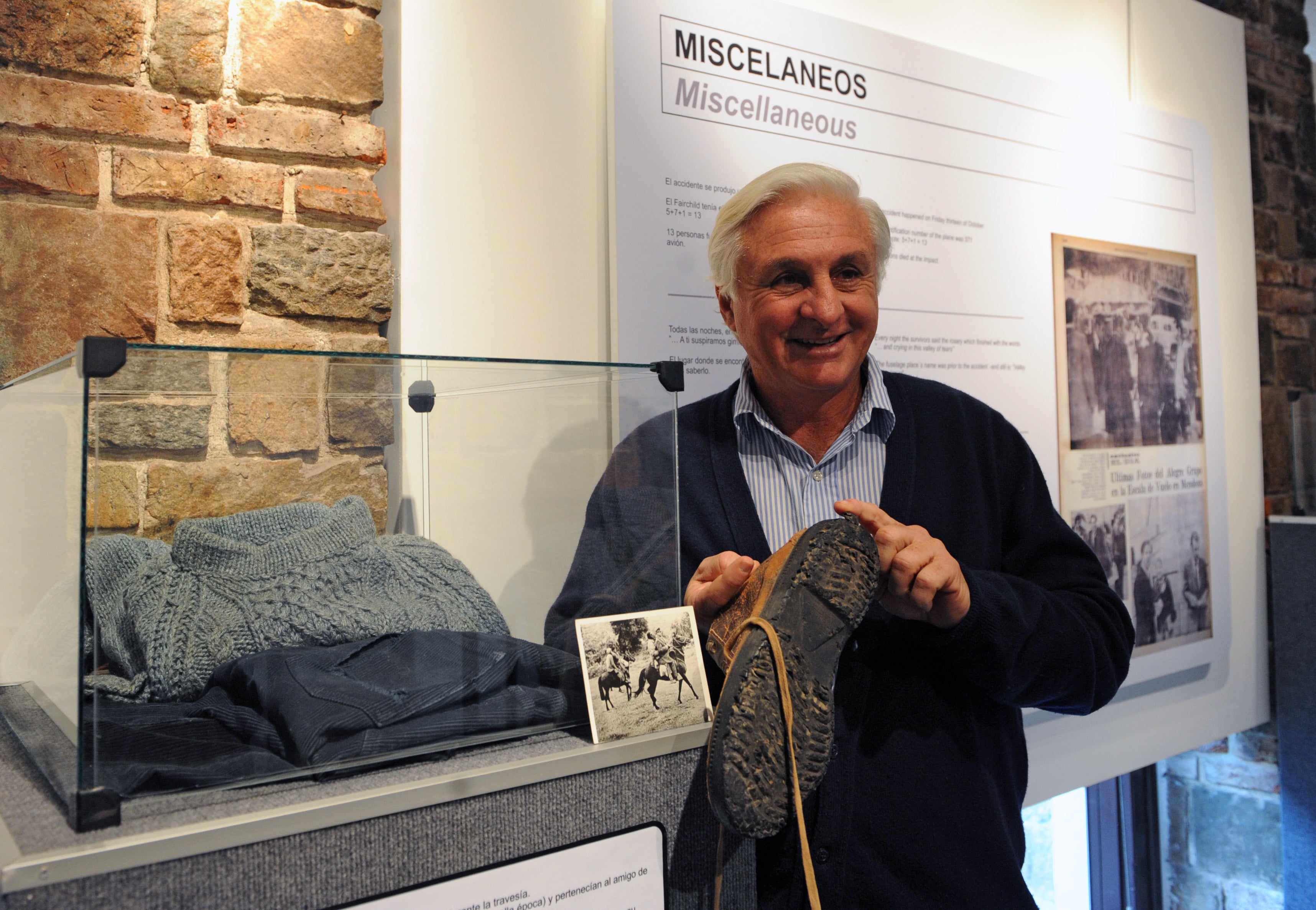 Roberto Canessa en una exposición para conmemorar los 40 años de la tragedia de Montevideo en 2012