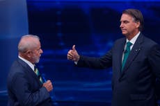 Lula y Bolsonaro se enfrentan en su 1er debate entre los dos