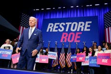 Biden promete codificar ‘Roe vs. Wade’ en enero si los demócratas obtienen el control del Congreso