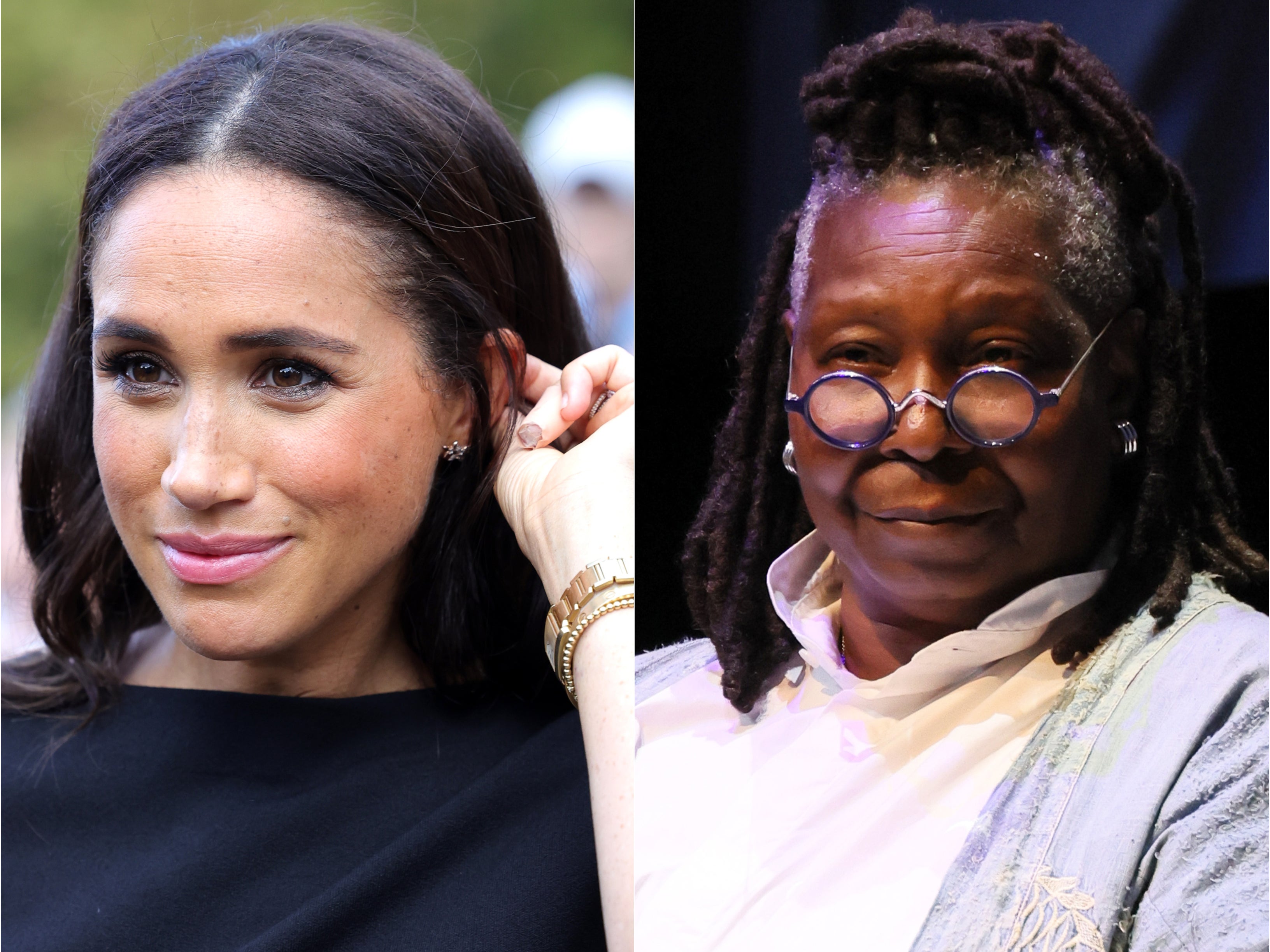 Whoopi Goldberg reprocha a Meghan Markle su comentario de sentirse “cabezahueca” en ‘Deal or No Deal’
