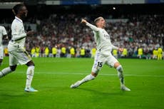 Valverde anota; el Madrid reacciona y vence 3-1 al Sevilla