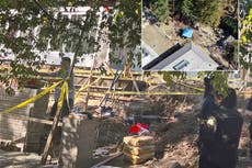 La policía desenterró un automóvil en una mansión de California, pero ¿lograrán descifrar cómo terminó ahí?