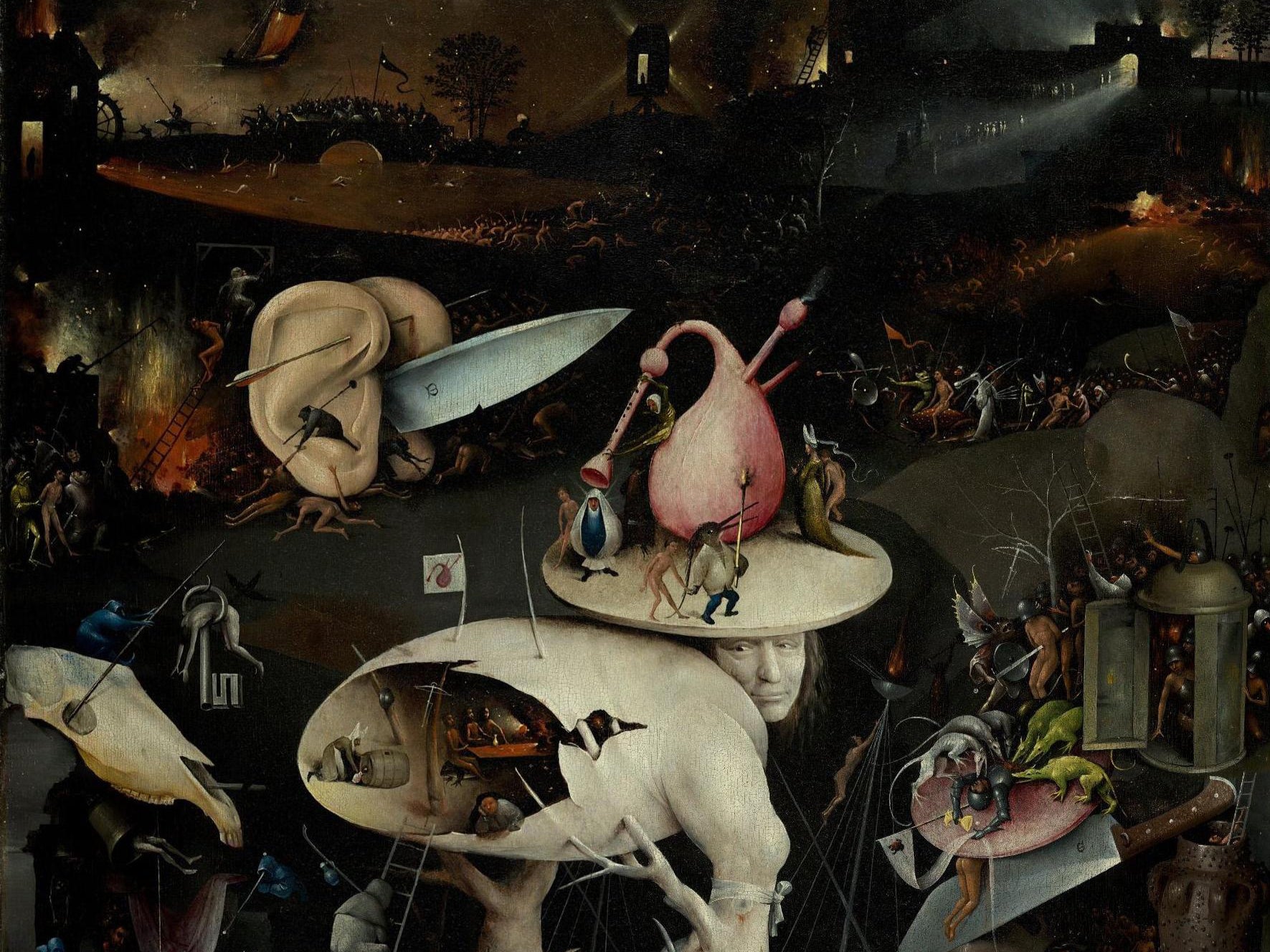 Twitter, representado por Hieronymus Bosch a finales del siglo XV
