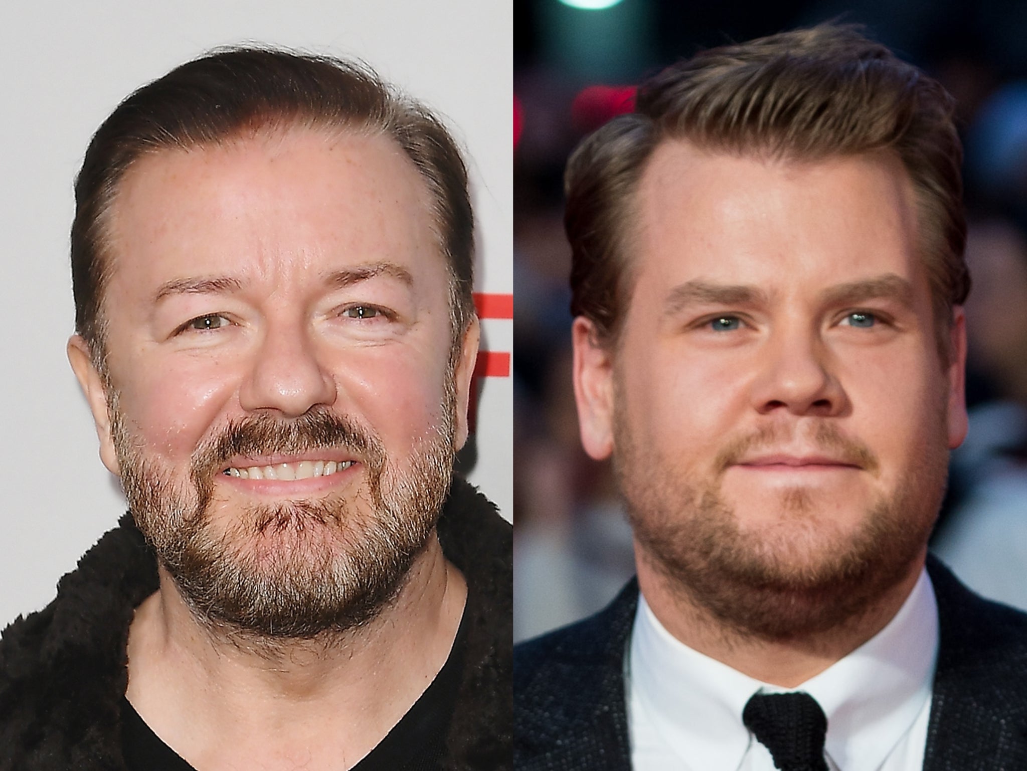 James Corden repitió “palabra por palabra” un chiste de Ricky Gervais, pero el comediante lo defendió