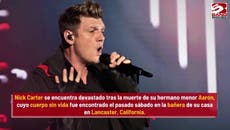 Nick Carter rompe en llanto por la muerte de su hermano Aaron durante un concierto de los Backstreet Boys