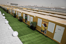 Estas son las casas rodantes que el Gobierno de Qatar instaló para la Copa Mundial