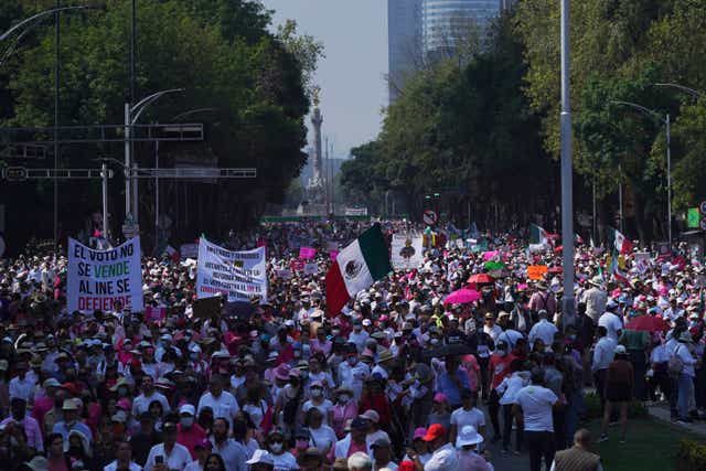 <p>MÉXICO-REFORMA ELECTORAL MARCHA</p>