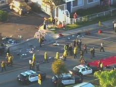 Los Ángeles: vehículo embiste a reclutas de la policía en su recorrido matutino y deja 22 heridos