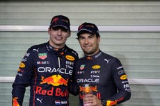 F1: Verstappen la pole, Checo Pérez 2do en clasificación