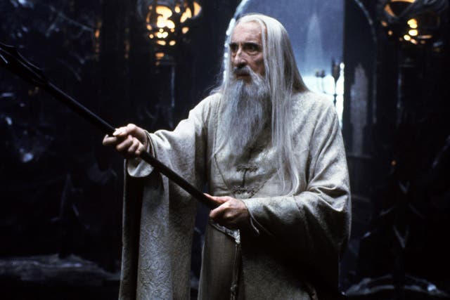 <p>Christopher Lee como el malvado Saruman en ‘El señor de los anillos’ (European Press Agency/PA)</p>