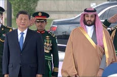 Presidente chino se reúne con príncipe heredero saudí