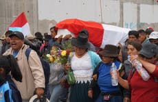 Escolares, los dos primeros muertos de las protestas en Perú
