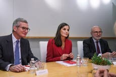 Reina Letizia de España visita LA para promover el español