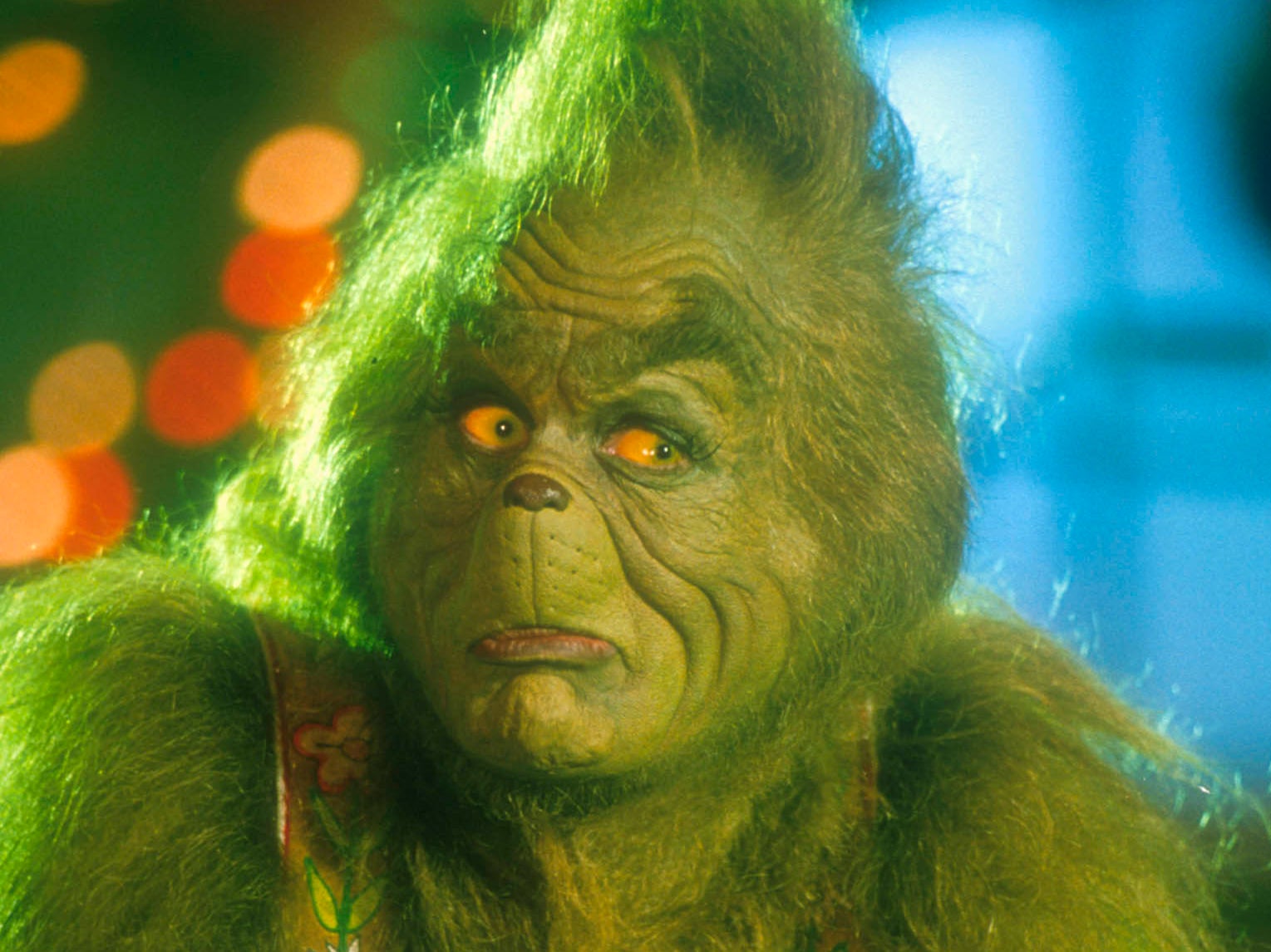 Jim Carrey interpretó al Grinch en '¡Cómo el Grinch robó la Navidad!'