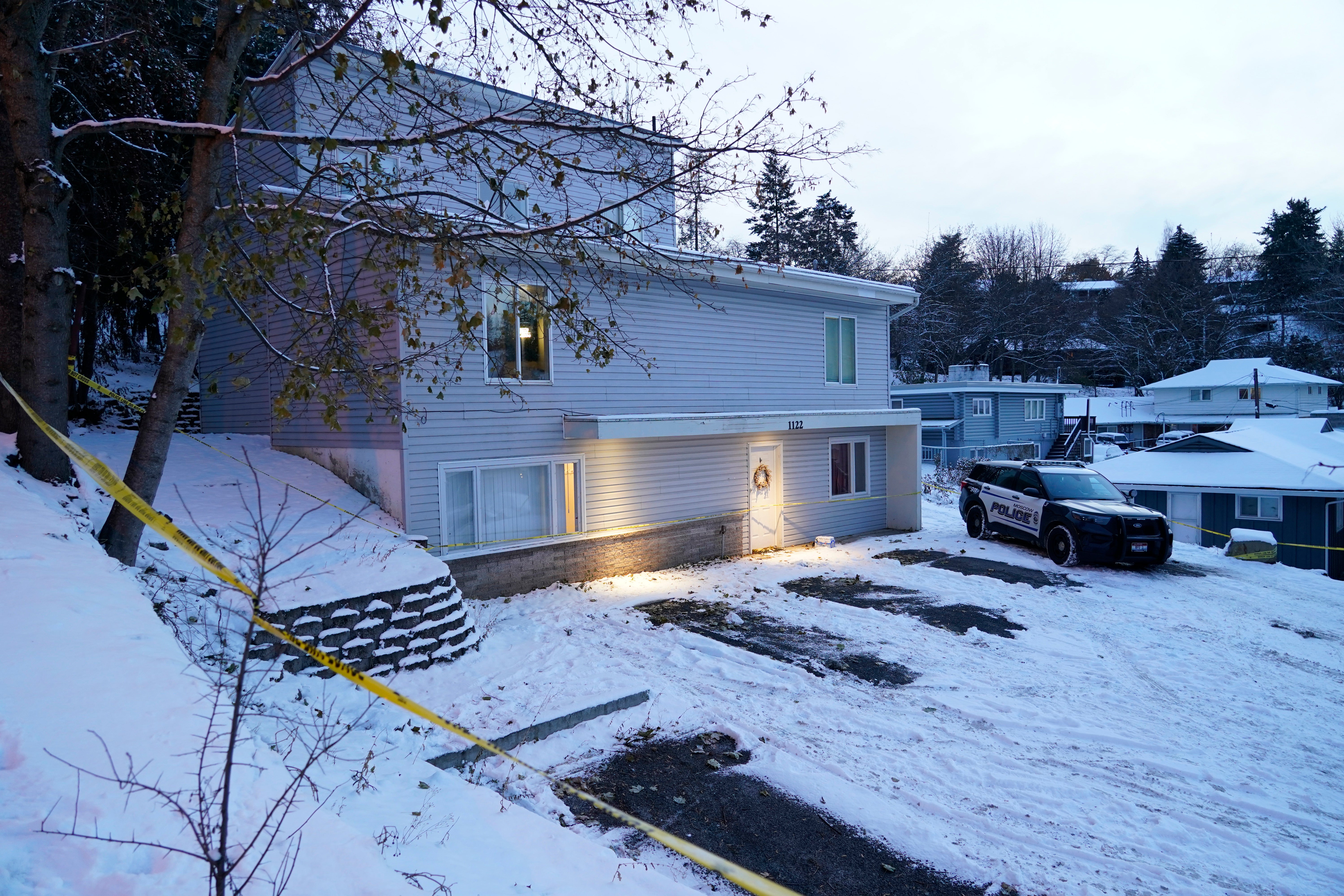 La casa donde cuatro estudiantes de la Universidad de Idaho fueron asesinados