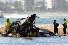 Accidente de helicópteros en Australia deja 4 muertos