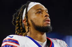 Damar Hamlin de los Bills colapsa en duelo ante los Bengals