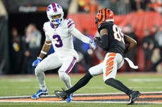 NFL: Bills-Bengals no se reanudará esta semana