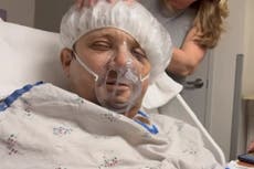 ‘¡Mira toda la sangre!’: Jeremy Renner publica el primer video desde hospital tras su accidente