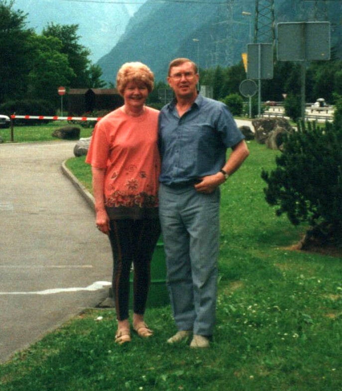 Irma Barnett y su esposo Arthur Hepple