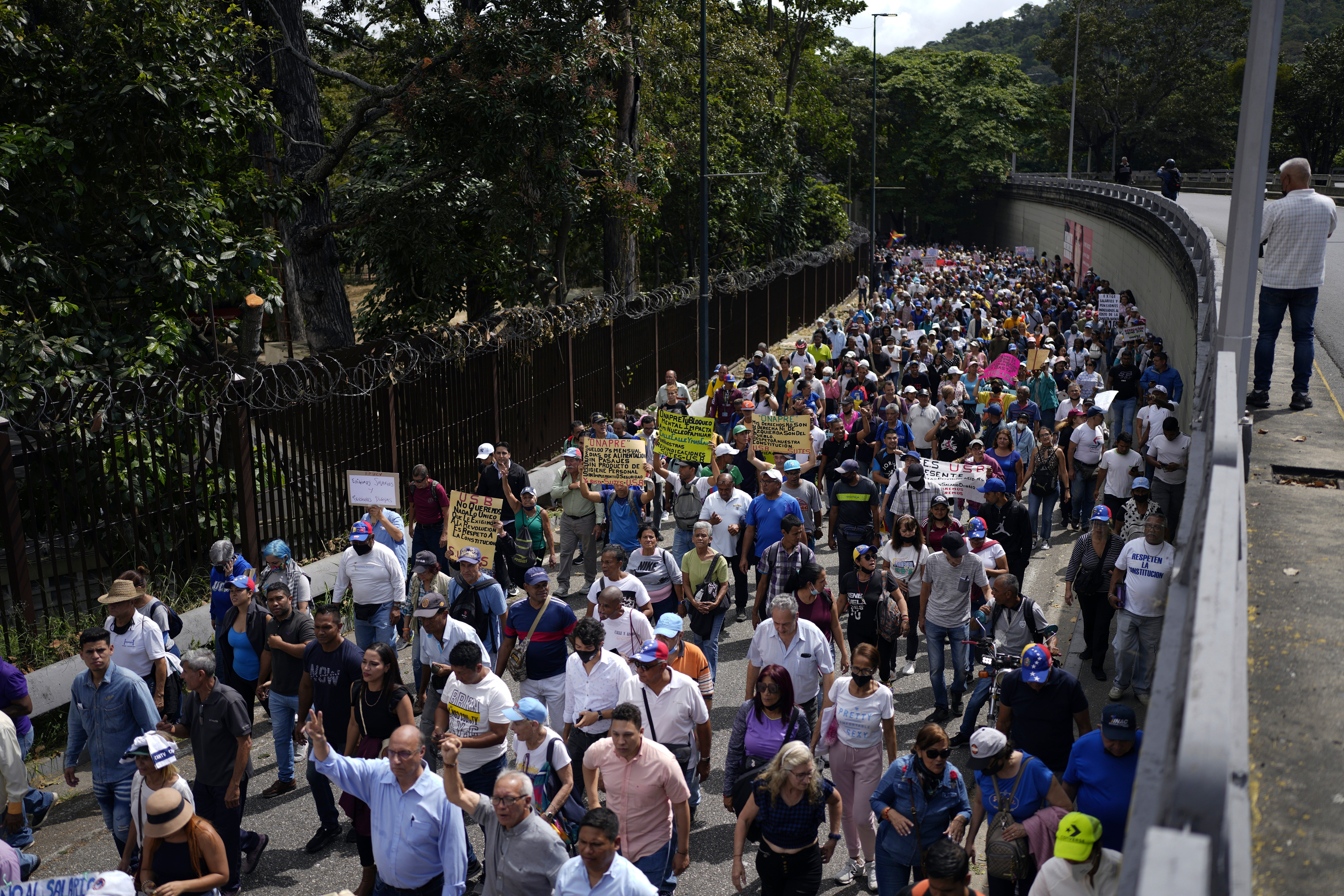VENEZUELA-PROTESTAS SALARIOS