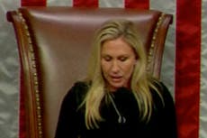 Críticos horrorizados comparten vídeo de Marjorie Taylor Greene presidiendo la Cámara