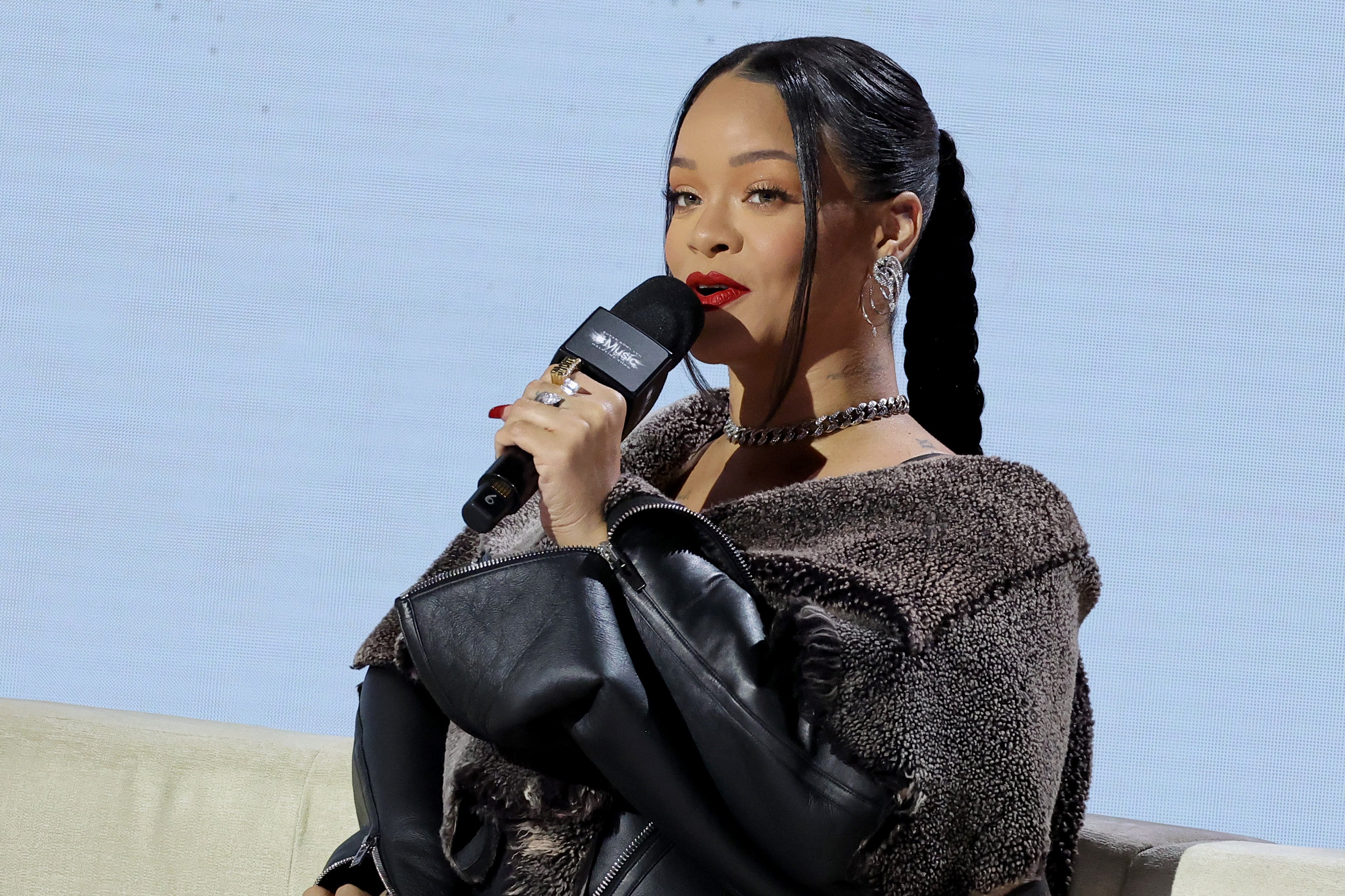 Rihanna habló en la conferencia de prensa sobre el show de medio tiempo
