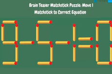 ‘Ecuación 9-5-1=0’: Cambia el orden de un cerillo y resuelve este reto viral