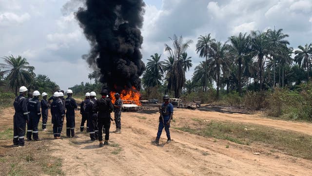 NIGERIA-REFINERÍA EXPLOSIÓN