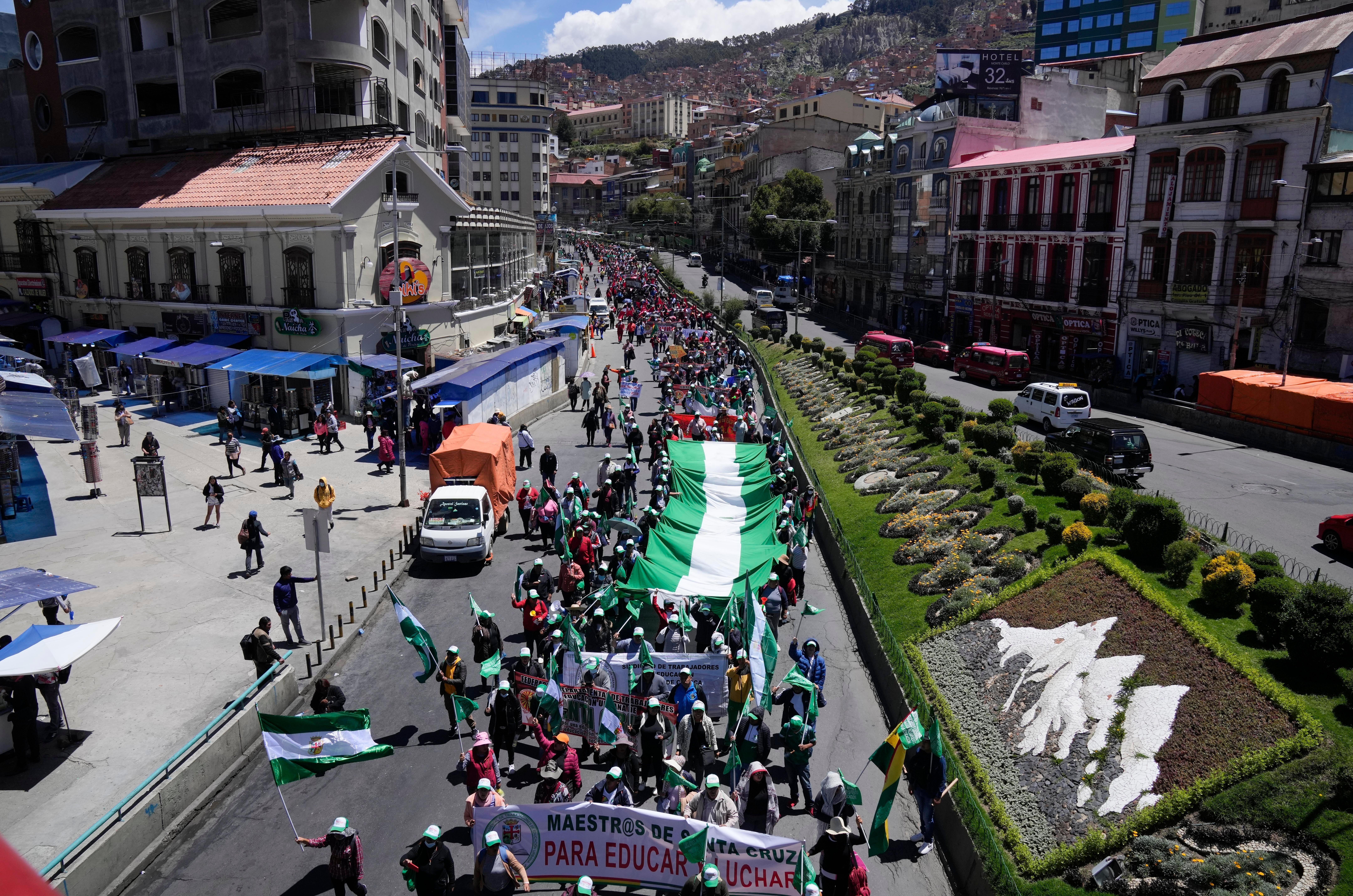 BOLIVIA-PROTESTA MAESTROS