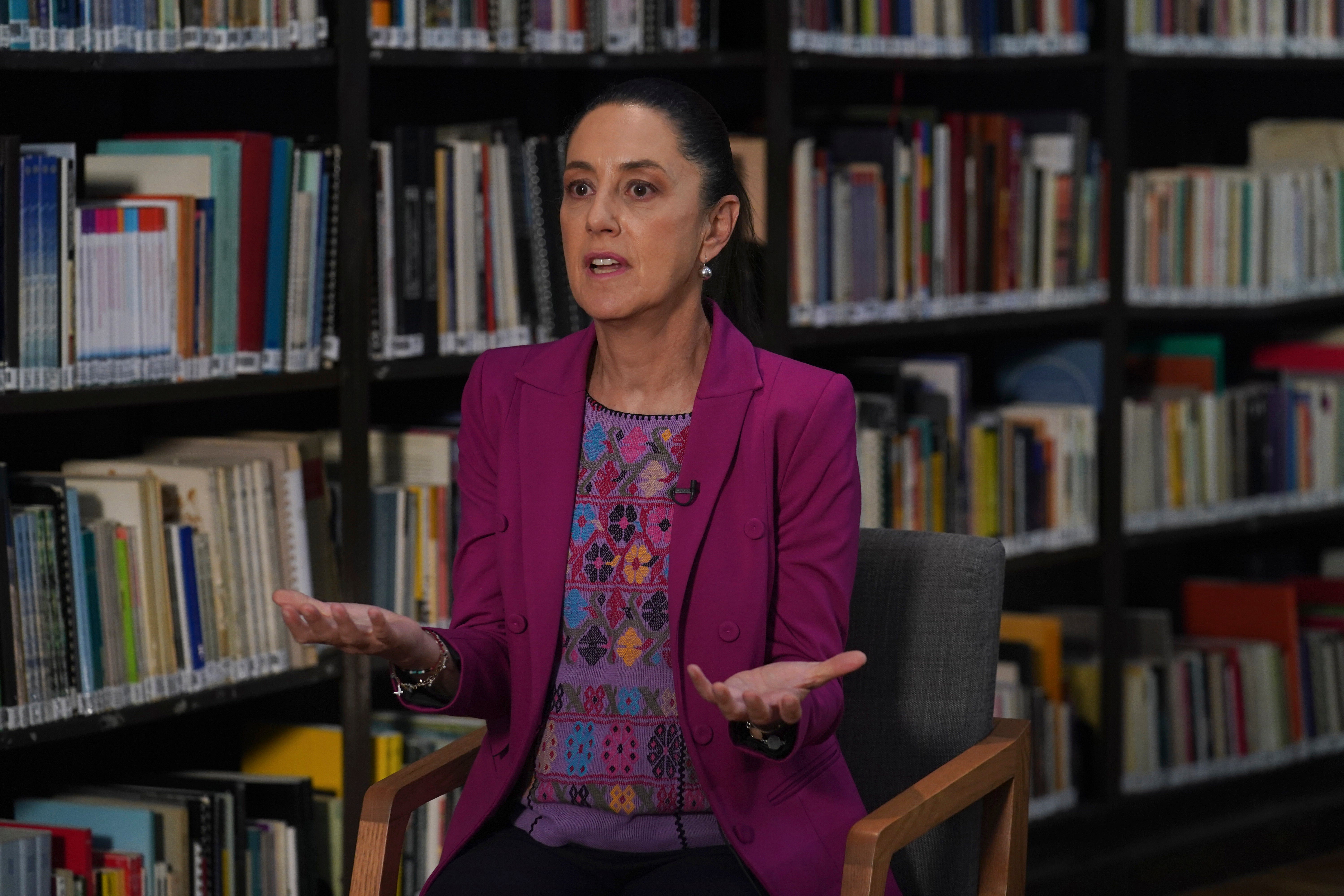 La jefa de gobierno de la Ciudad de México, Claudia Sheinbaum, en una entrevista del mes pasado