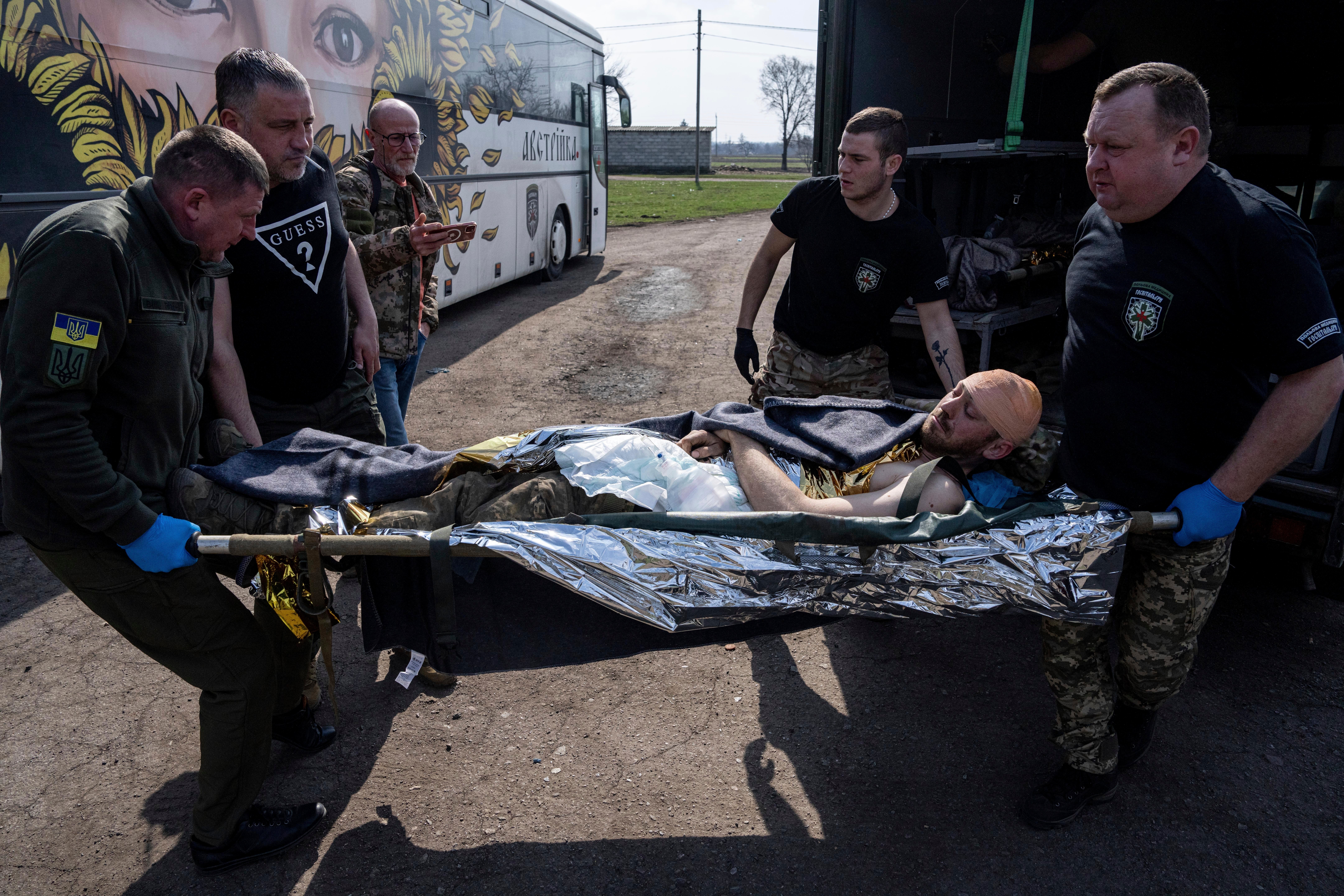 UCRANIA-GUERRA-SOLDADOS HERIDOS