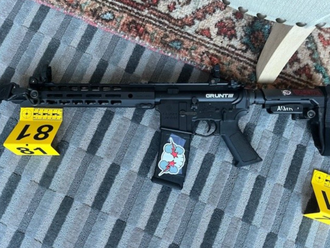 Police released photos of the Nashville school shooter’s personalised weapons
