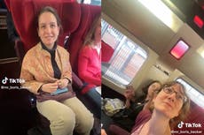 Elogian a un hombre en TikTok por insistir en que una pasajera de tren se cambiara del asiento que él compró